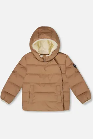 Deux par Deux Kids Gender Inclusive Compressible Winter Puffy Coat Designed for Car Seat in at Nordstrom, Size 5