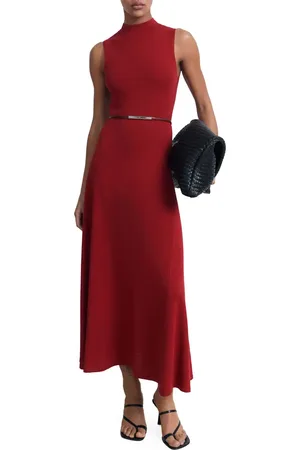 MANGO Knit Flared Maxi Dress at Nordstrom, Size 2