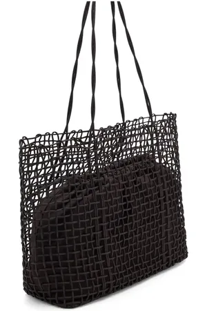 MANGO Woven Shopper Tote in at Nordstrom