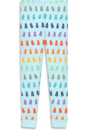 PRIMARY Kids Organic PJ Pant in Rainbow Ghosts in at Nordstrom, Size 10