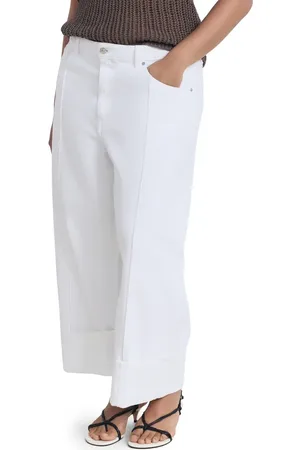 MANGO Turned Up Wide Leg Jeans in at Nordstrom, Size 12