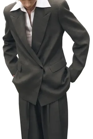 MANGO Oversize Double Breasted Suit Jacket in at Nordstrom, Size Small