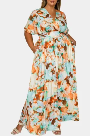 L I V D Minoa Floral Print Maxi Dress in at Nordstrom, Size 3X