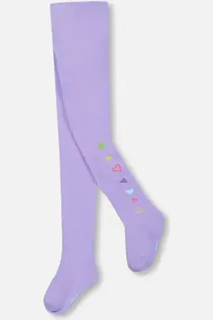 Deux par Deux Knit Tights with Hearts in at Nordstrom, Size 3-4T