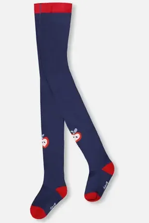 Deux par Deux Knit Tights with Apples in at Nordstrom, Size 7