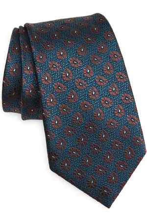Ermenegildo Zegna Paisley Medallion Mulberry Silk Tie in at Nordstrom