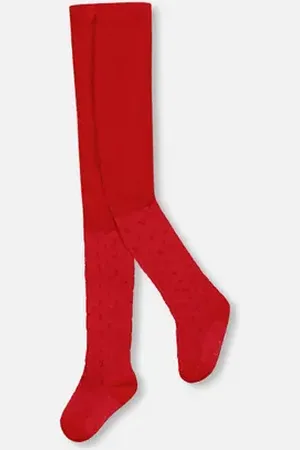 Deux par Deux Knit Tights with Tone-On-Tone Star in at Nordstrom, Size 5