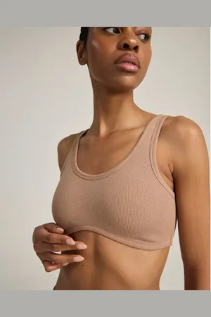 Nudea The Organic Cotton Dip Front Bralette in at Nordstrom, Size Large Uk