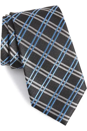 Nordstrom Georgetown Windowpane Silk Tie in at Nordstrom, Size Regular