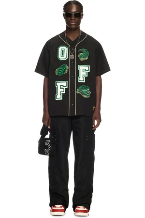 OFF-WHITE Crocodile Baseball Shirt - Male Shirts 44