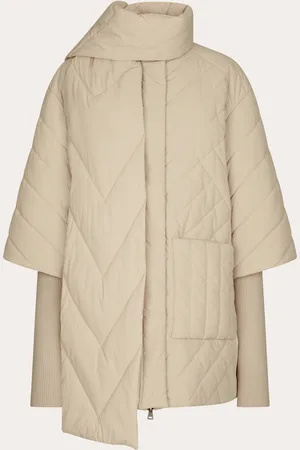 add Scarf-Detail Quilted P Women