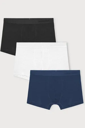Organic Basics Premium Trunks 3-pack Black / White / Midnight Blue S