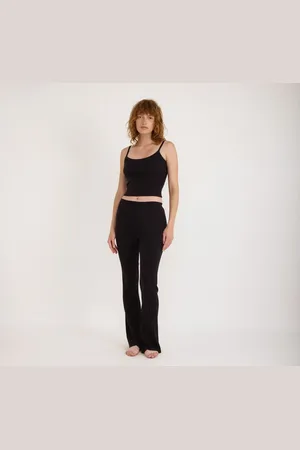 Organic Basics Soft Knit Rib Flare Pants XXS