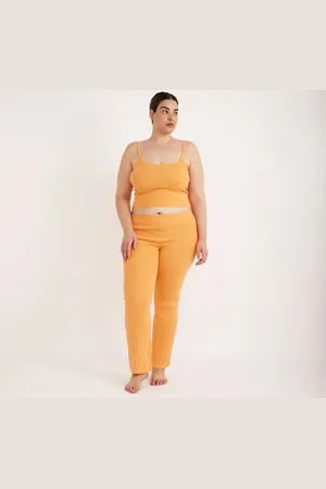 Organic Basics Soft Knit Rib Flare Pants XXS