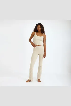 Organic Basics Soft Knit Rib Flare Pants XXS