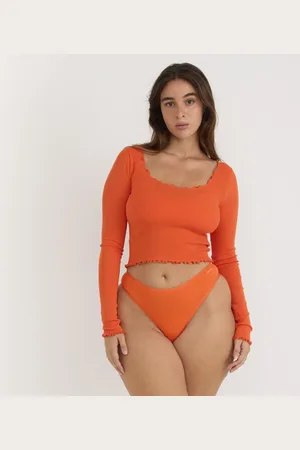 Organic Basics Core Rib V-Neck Long Sleeve Tee XXS