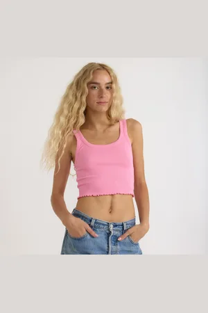 Organic Basics Core Rib Crop Tank Top XXS
