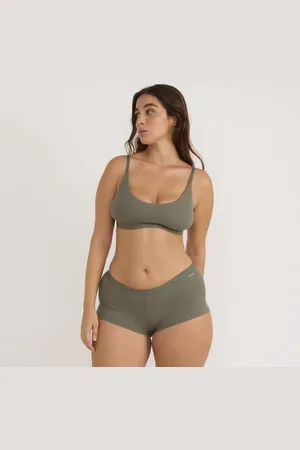 Organic Basics Core Rib Open Back Scoop Bralette XXS