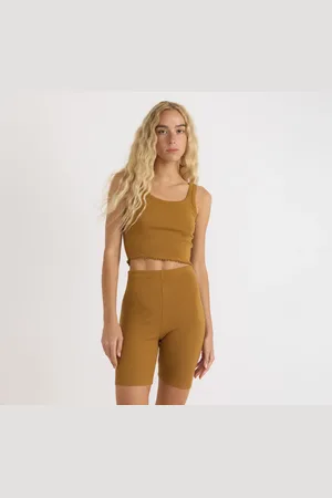 Organic Basics Core Rib Crop Tank Top M