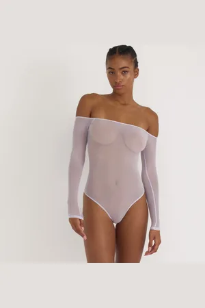 Organic Basics Mesh Off-Shoulder Bodysuit XXS