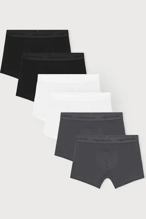 Organic Basics Core Trunks 6-Pack White / Slate / Black XS