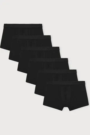 Organic Basics Premium Trunks 6-Pack Black / Black / Black S