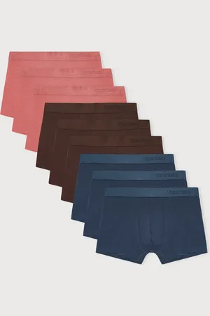 Organic Basics Premium Trunks 9-pack Terracotta / Rich Brown / Midnight Blue S