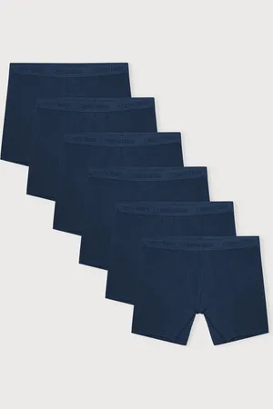 Organic Basics Core Boxer Briefs 6-Pack Midnight Blue / Midnight Blue / Midnight Blue XS