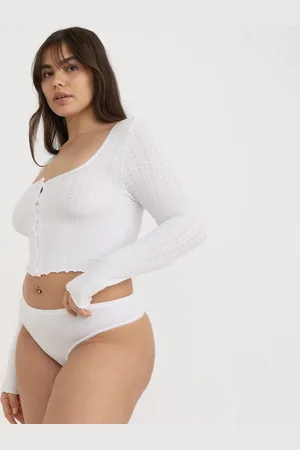 Organic Basics Pointelle Thong XXS