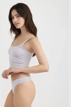 Organic Basics Pointelle Thong XXS