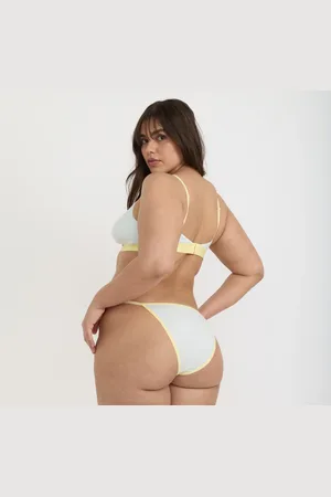 Organic Basics Core Play String Bikini Briefs Dewdrop / Light Lemon XXS