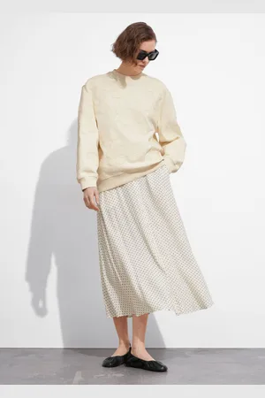 & OTHER STORIES Buttoned A-Line Midi Skirt