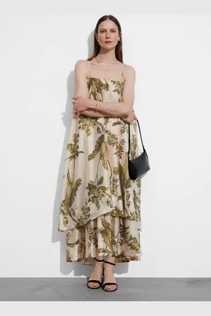 & OTHER STORIES Layered Strappy Midi Dress