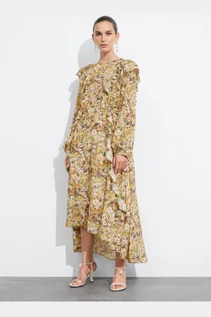 & OTHER STORIES Ruffle-Trimmed Midi Dress