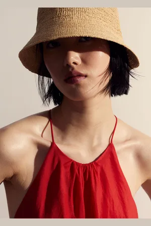 & OTHER STORIES Woven Raffia Bucket Hat
