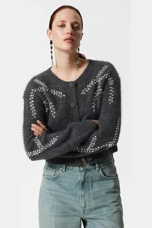 & OTHER STORIES Embroidered Mohair-Blend Cardigan