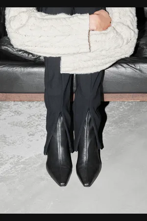 & OTHER STORIES Stretch-Leather Ankle Boots
