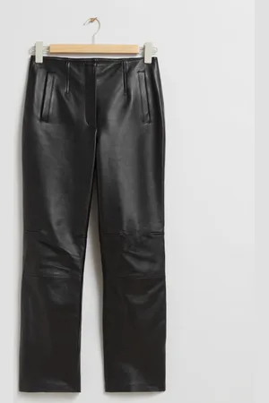 & OTHER STORIES Cropped Leather Trousers