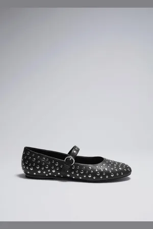 & OTHER STORIES Studded Leather Ballet Flats