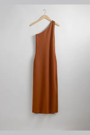 & OTHER STORIES One-Shoulder Midi Dress