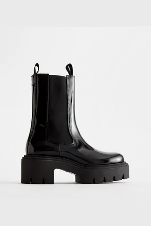 & OTHER STORIES Chunky Platform Chelsea Leather Boots