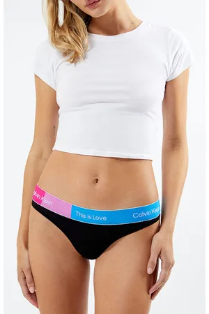 Calvin Klein Women's Carousel Thong Underwear 5-Pack - Macy's