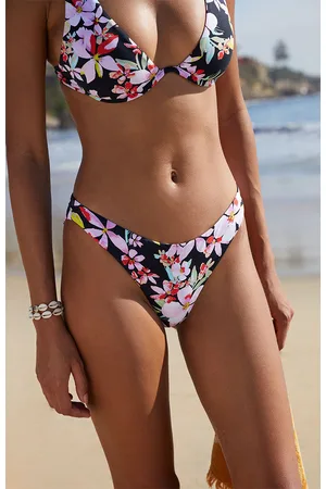 Roxy Side Beach Classics Athletic Triangle Bikini Top Black