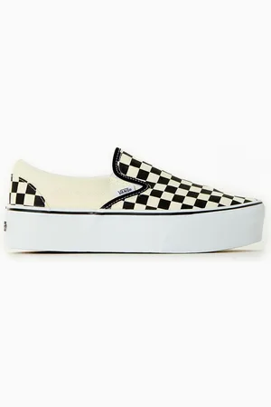 Vans slip outlet on checkerboard zalora