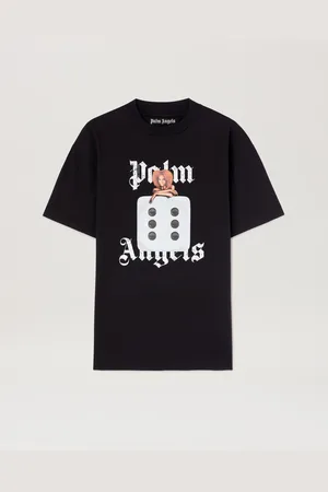 Palm Angels Pin Up T-shirt - Man T-shirts & Polo Black - Off White L