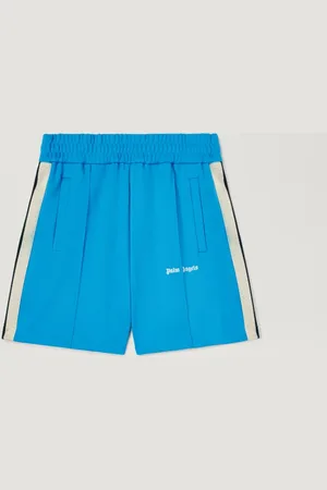 Palm Angels Classic Logo Track Shorts - Man Shorts Light Blue - Off White L