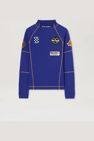 Palm Angels Long Sleeves Racing T-shirt Moncler X - Moncler X Blue - White L