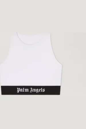 Palm Angels Logo Band American Bra - Woman Underwear & Socks White - Black L