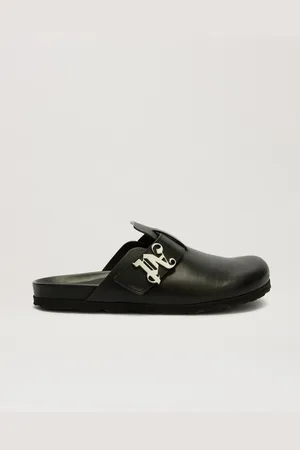 Palm Angels Monogram Mule - Man Slides & Sandals Black 38