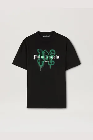 Palm Angels Monogram Spray City T-shirt Milano - Man Monogram Spray City Black L